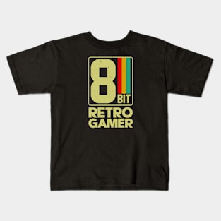 8bit Retro Gamer Kids T-Shirt